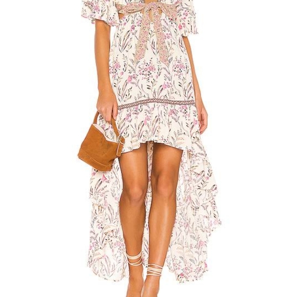 NWT Spell Masie Bambi Gown - Strawberry-Cream - Picture 2 of 5